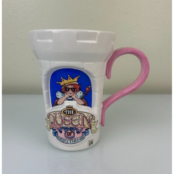 Vintage Mary Engelbreit Teleflora Queen of Everything Castle Mug Ceramic, Read - Picture 2 of 15